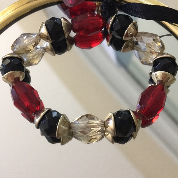 Gorgeous glass Beaded duo NWOT - Picture 2 of 6